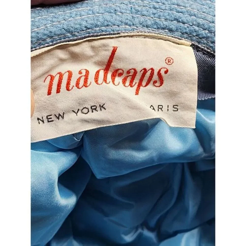 Vintage Madcaps New York Paris Blue‎ Hat